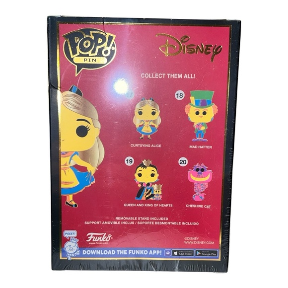 Funko Disney Pop! Pin - Curtsying Alice in Blue and Yellow - Picture 3 of 5